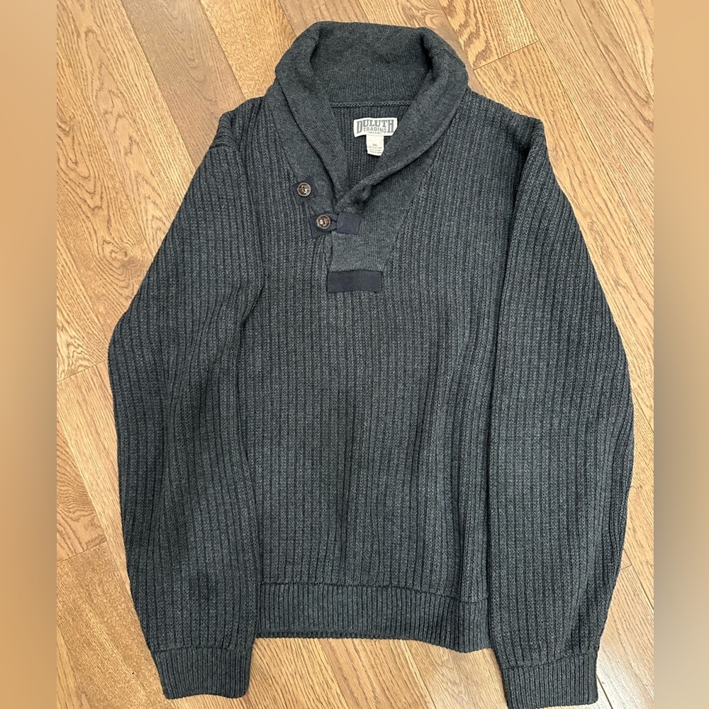 Men’s Duluth Trading Charcoal Turtleneck Sweater